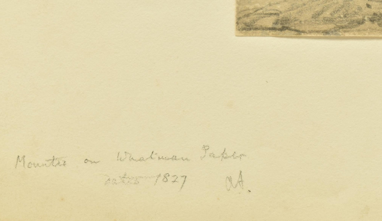 Rev William Henry Barnard – farm building beside a lane circa 1827