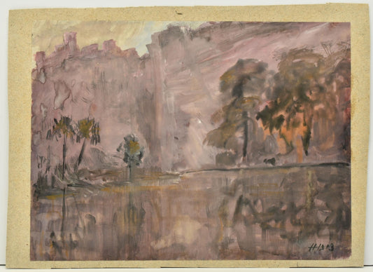 Hercules Brabazon Brabazon (1821-1906) – Pool with Trees