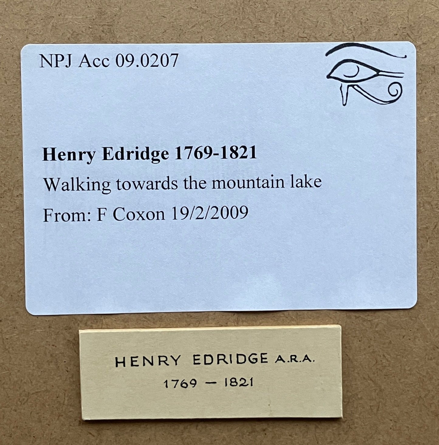 Henry Edridge (1769-1821) watercolour – Walk to the Mountain Lake