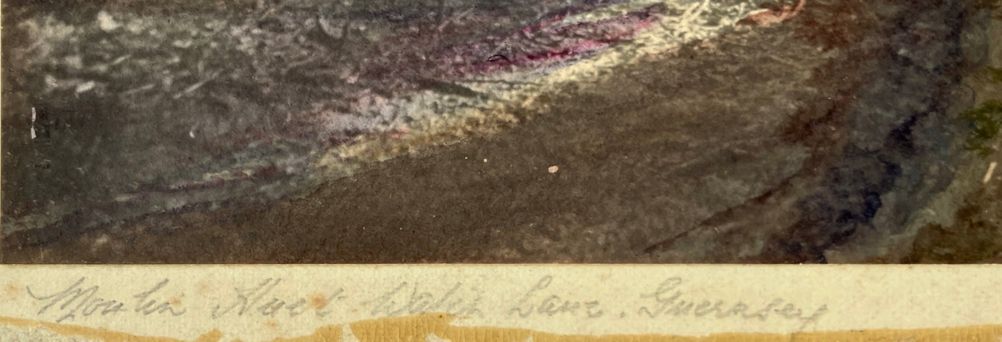 Water Lane, Moulin Huet, Guernsey – manner of John Everett Millais ~