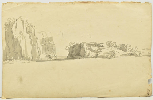 Circle of Nicholas Pocock (1740-1821) – Boat on Shore