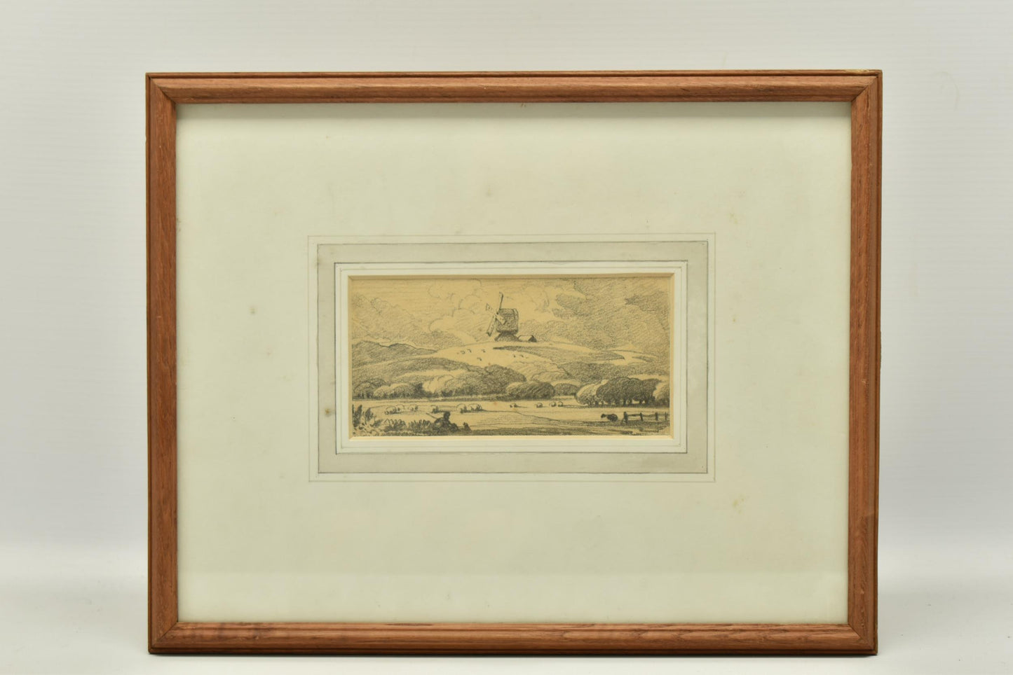 John Varley (1788-1842) – Landscape with Windmill