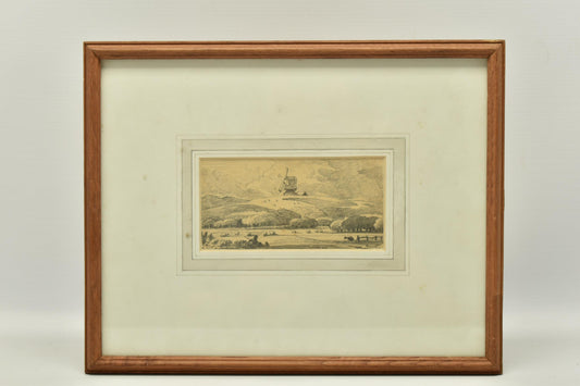 John Varley (1788-1842) – Landscape with Windmill