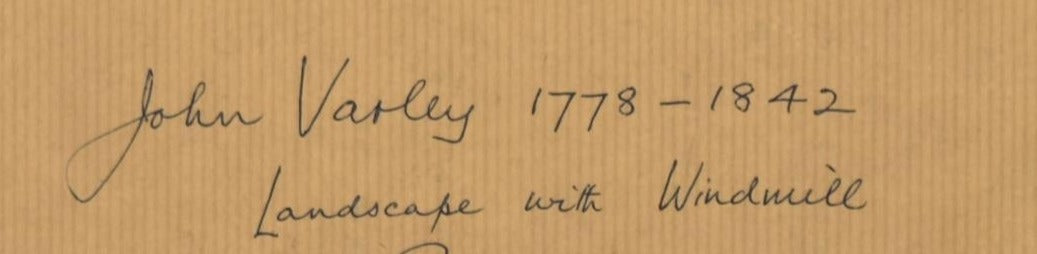 John Varley (1788-1842) – Landscape with Windmill