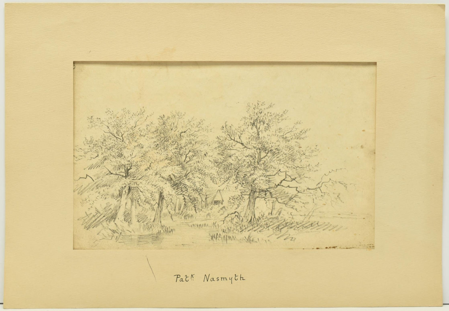 Patrick Nasmyth (1787-1831)  – Trees on Riverbank