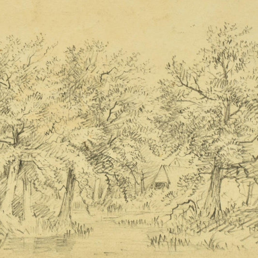 Patrick Nasmyth (1787-1831)  – Trees on Riverbank