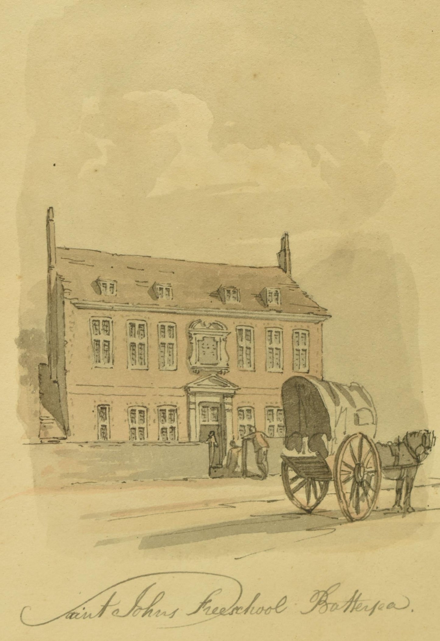 Robert Blemmell Schnebbelie (1781-1847) - Saint John's Freeschool, Battersea