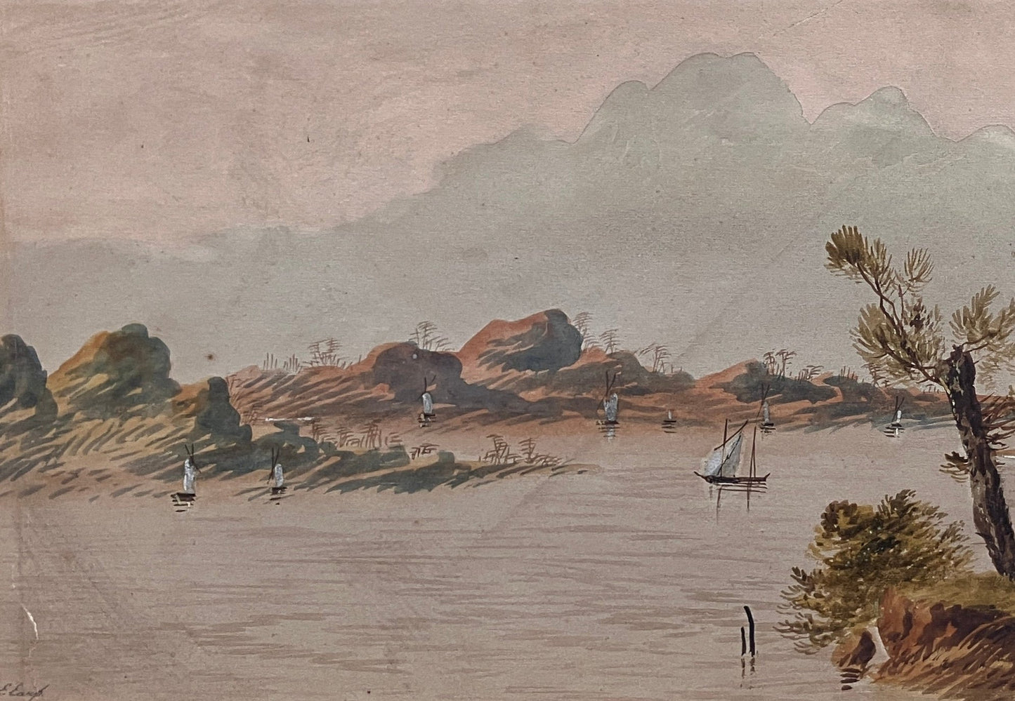 Edwin Earp (1851–1945) – Lakeland scene watercolour