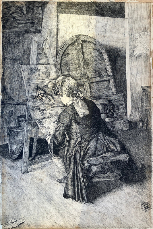 Historic Maritime Sketch – "The Artist", 1906, Commercial Pacific Cable Company, USA to China Cable.