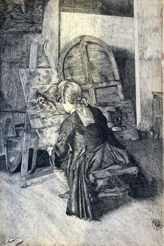 Historic Maritime Sketch – "The Artist", 1906, Commercial Pacific Cable Company, USA to China Cable.