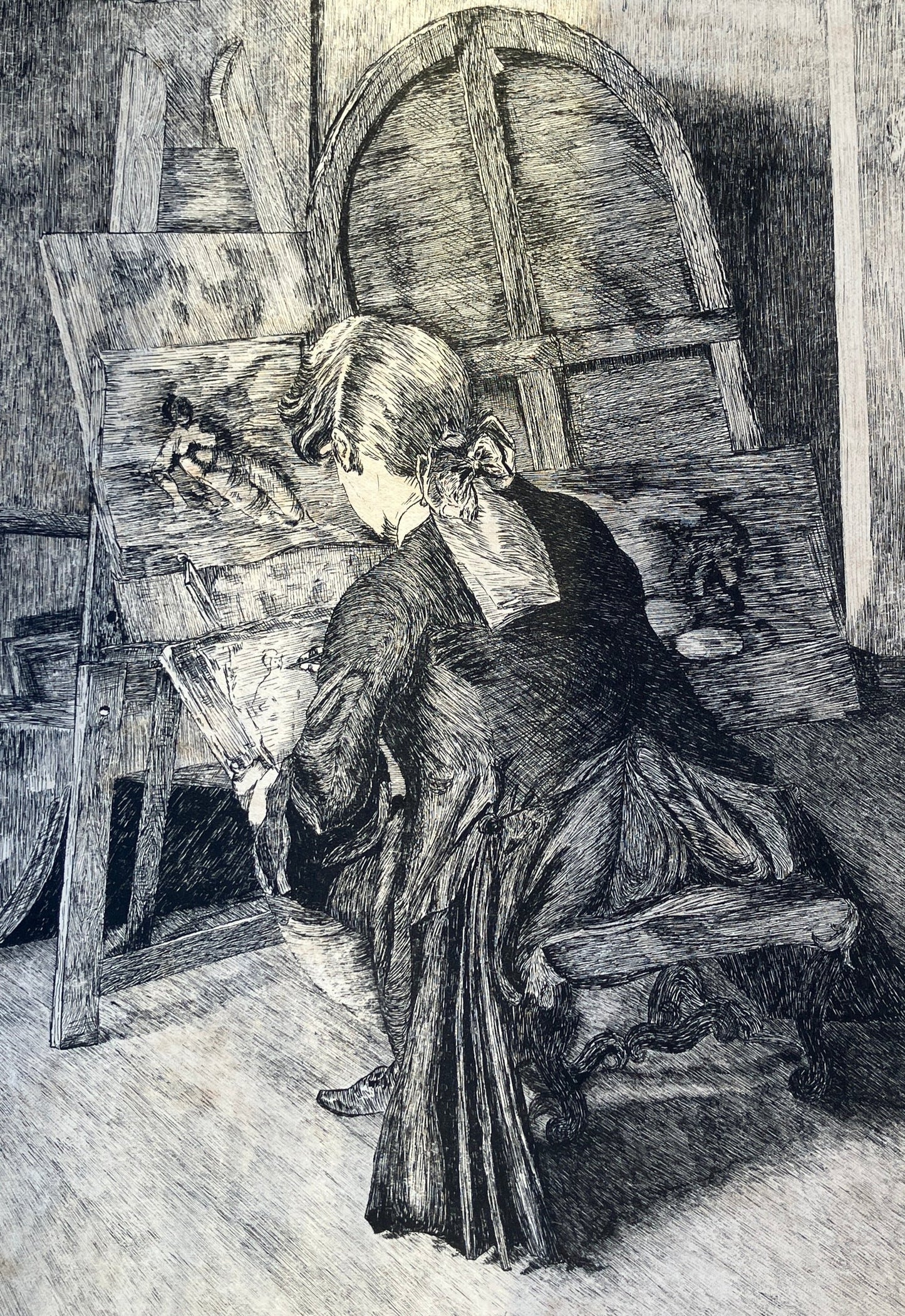 Historic Maritime Sketch – "The Artist", 1906, Commercial Pacific Cable Company, USA to China Cable.