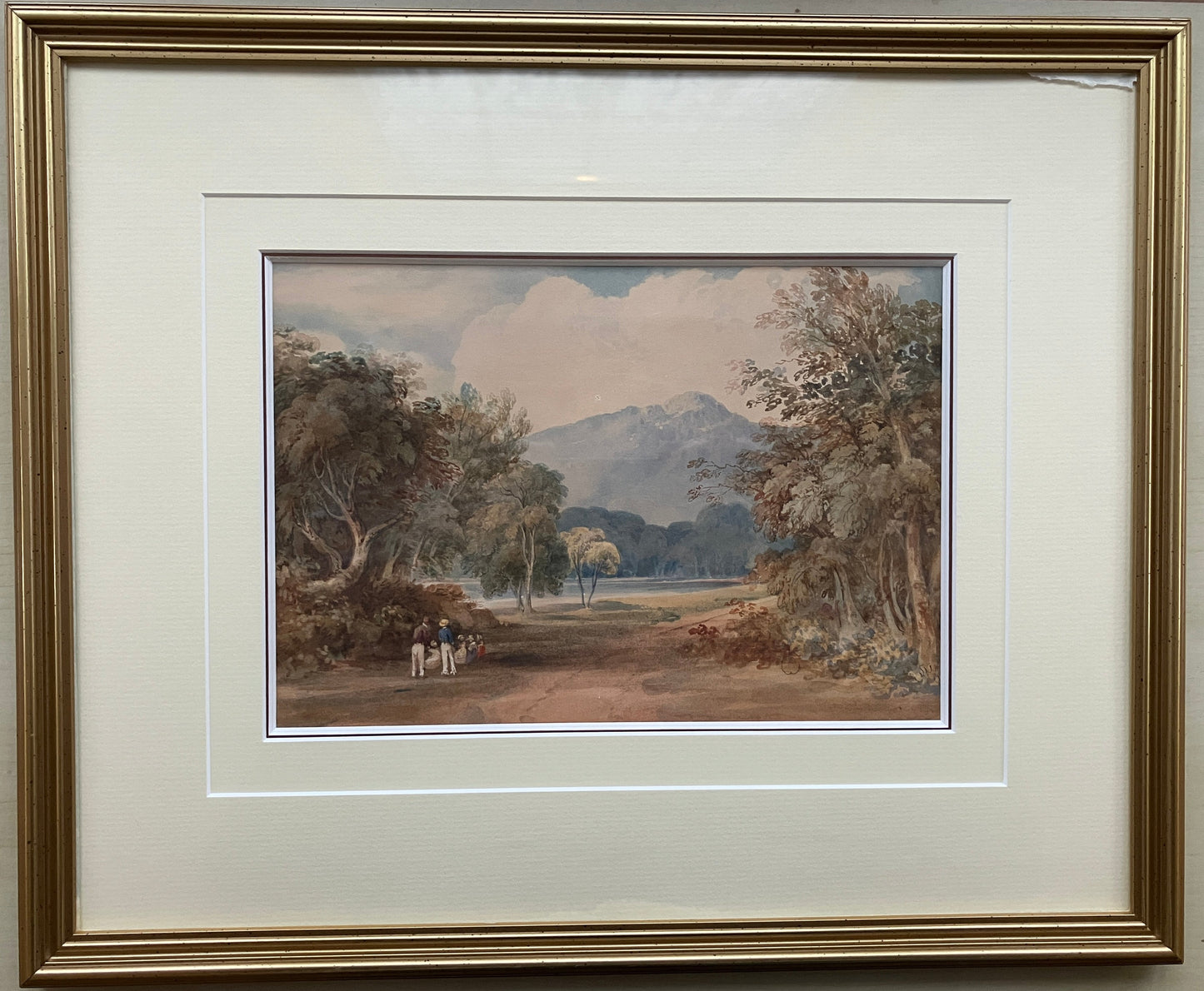 Henry Edridge (1769-1821) watercolour  – Walk to the Mountain Lake
