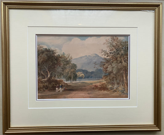 Henry Edridge (1769-1821) watercolour  – Walk to the Mountain Lake