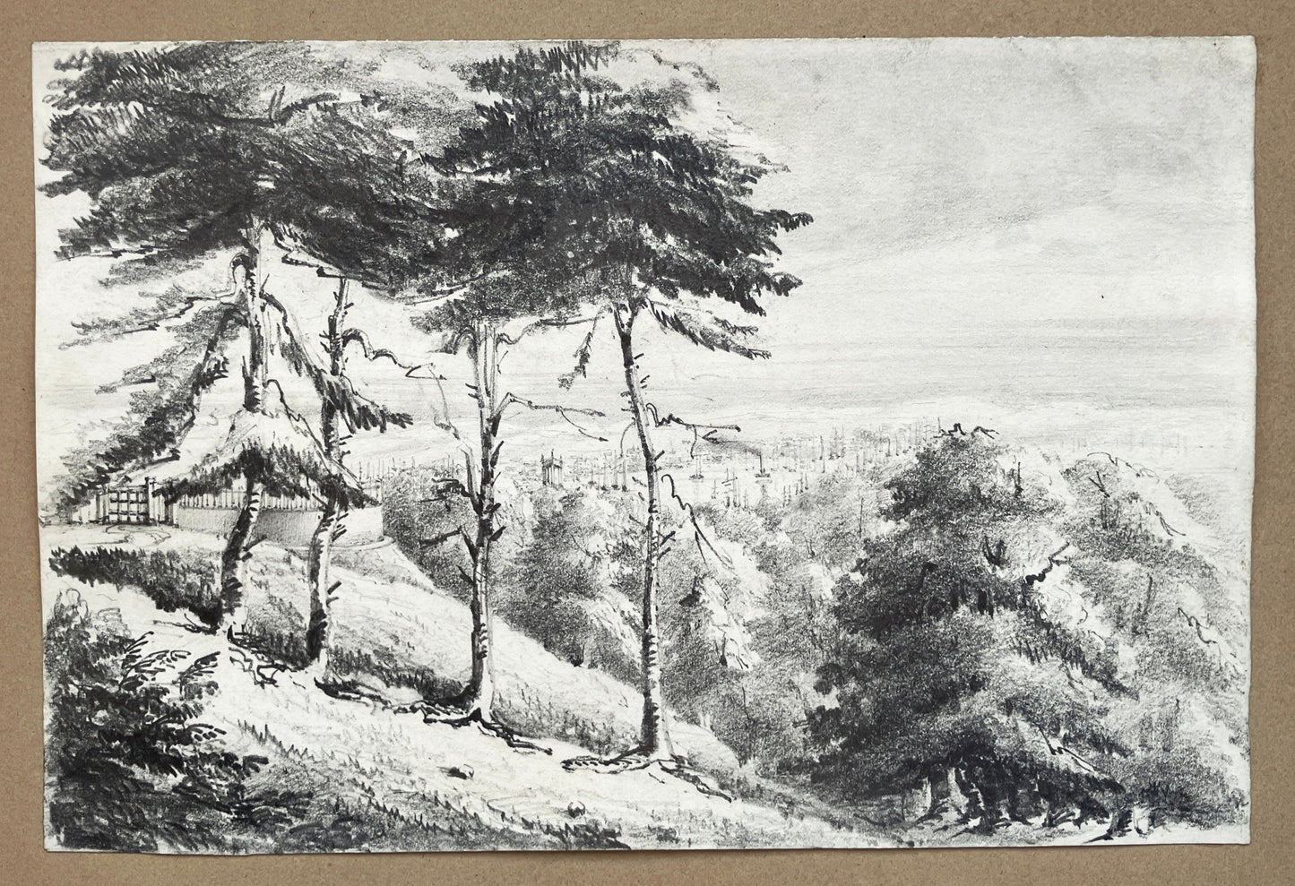 19th Century British School – Wooded River Estuary