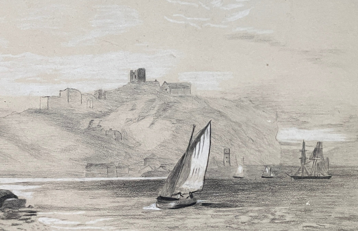 A Clark – Scarborough Sailing, from South Bay (1891) ~