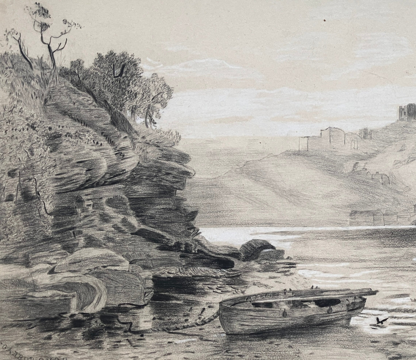 A Clark – Scarborough Sailing, from South Bay (1891) ~