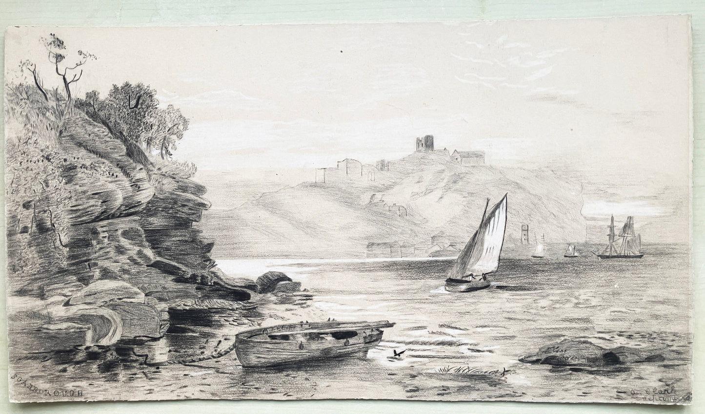 A Clark – Scarborough Sailing, from South Bay (1891) ~