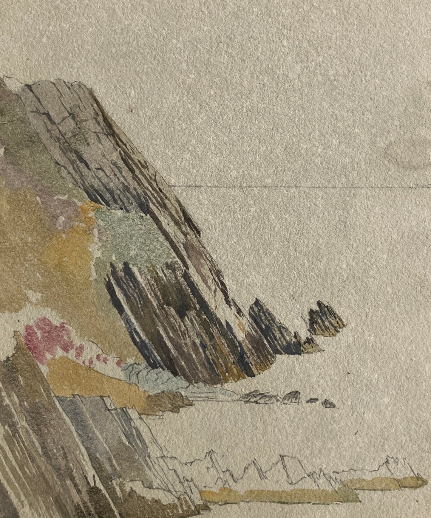 Waynman Dixon Album - 18 Original Watercolours and Six Sketches, by the real "Indiana Jones"