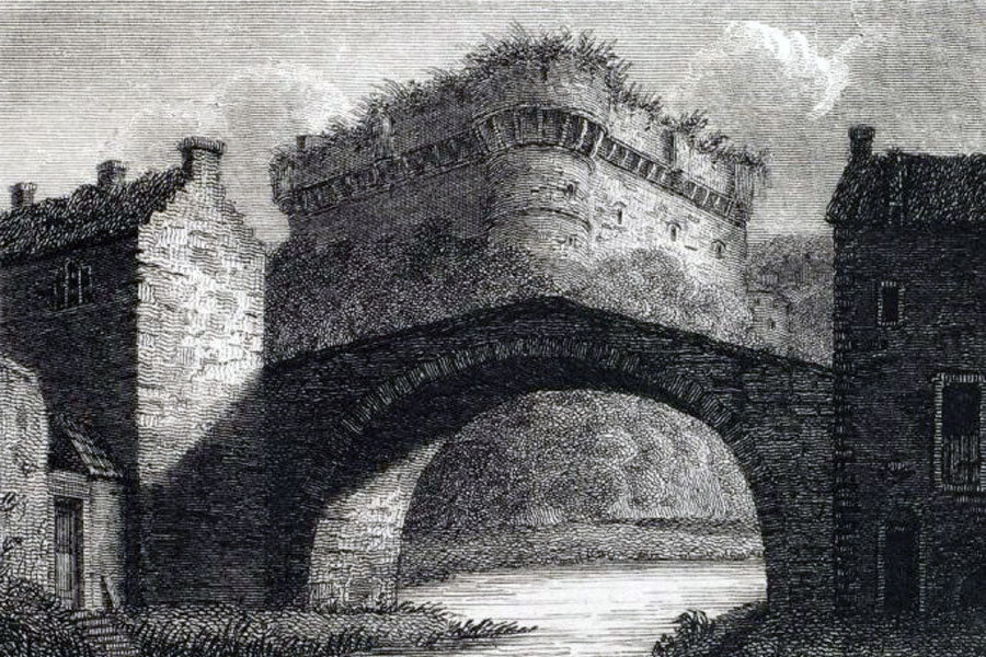 Style of Francis Nicholson (1753-1844) Strathaven Castle Scotland, Sketch, English School
