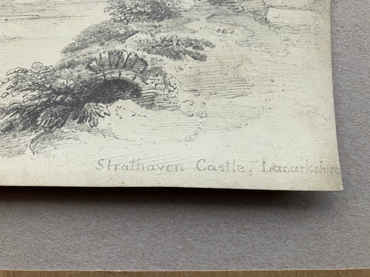 Style of Francis Nicholson (1753-1844) Strathaven Castle Scotland, Sketch, English School