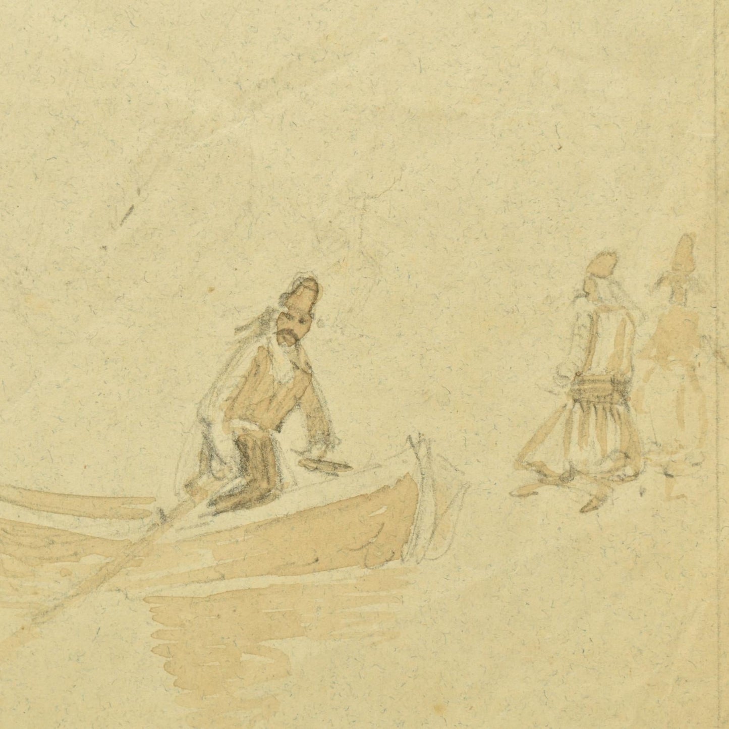 Circle of George Chinnery (1774-1852) – Sampans on Water, Macau, circa 1836