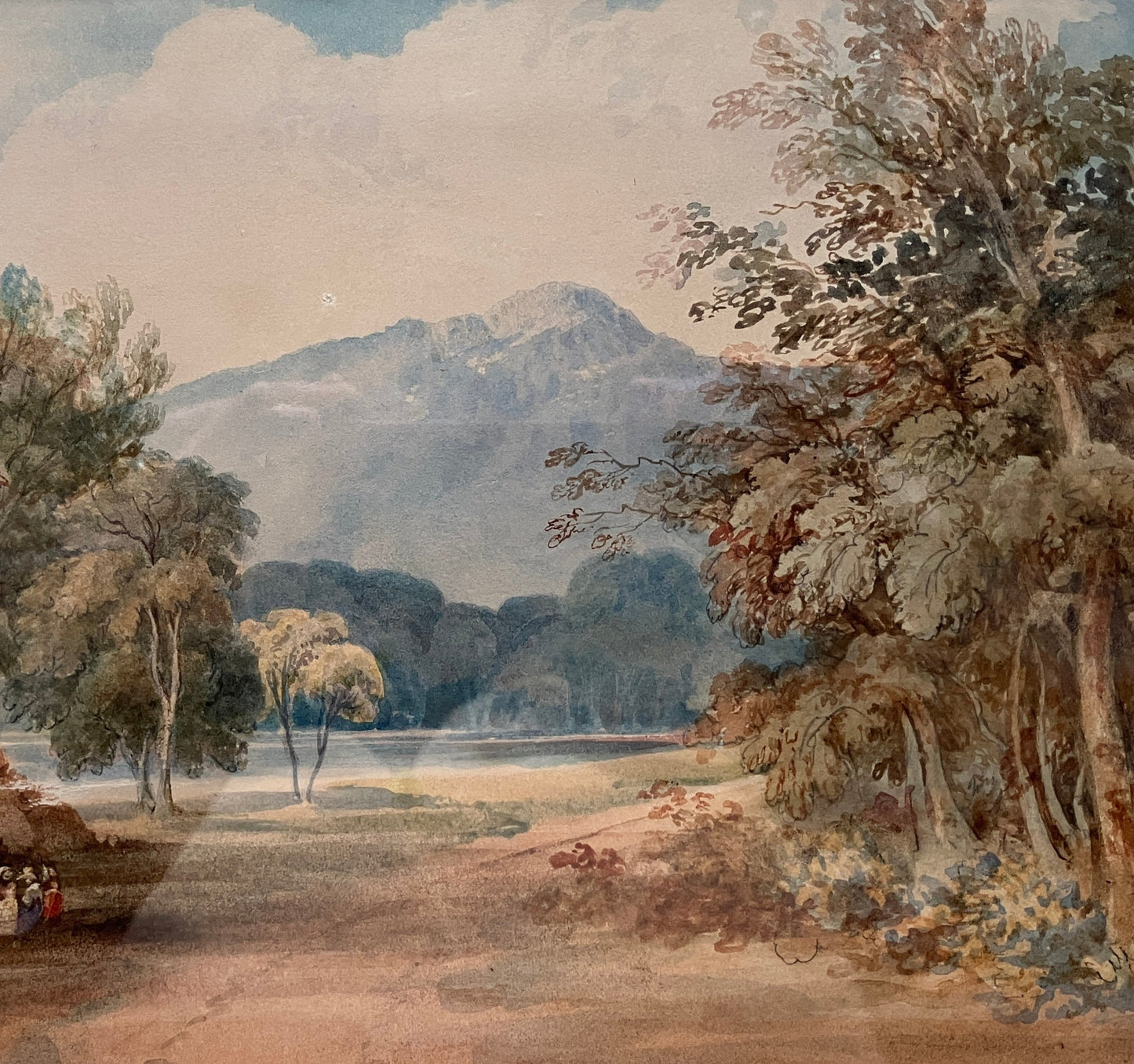 Henry Edridge (1769-1821) watercolour  – Walk to the Mountain Lake